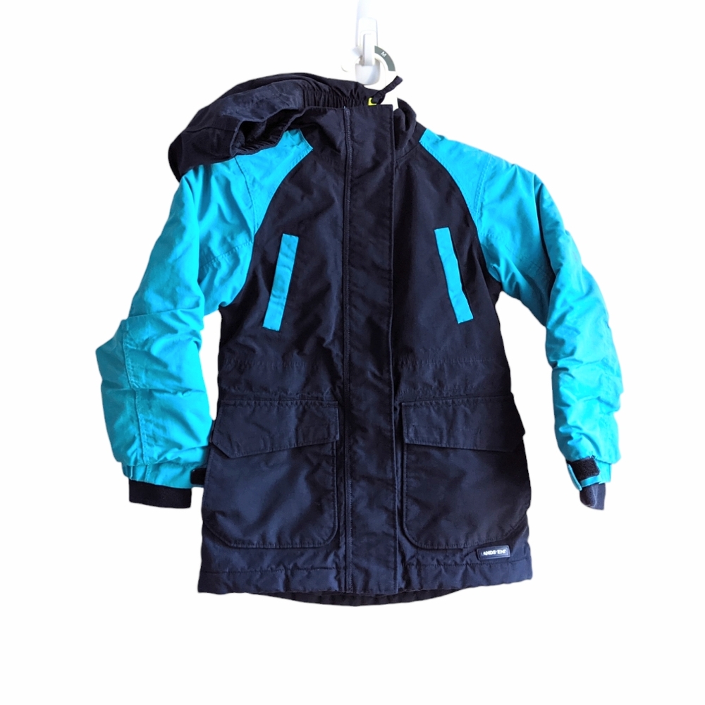 Lands' End unisex Squall Insulated winter coat size S 4